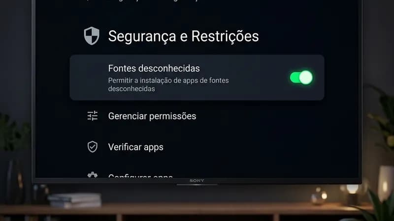 Ativando fontes desconhecidas no TV Box Android para instalar Cinegato TV