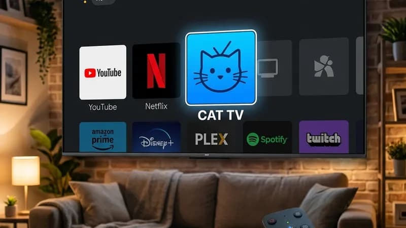 Cinegato TV instalado na lista de apps do TV Box Android